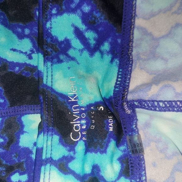 Calvin Klein Tie Dye Cropped Performance Leggings S - Picture 2 of 4